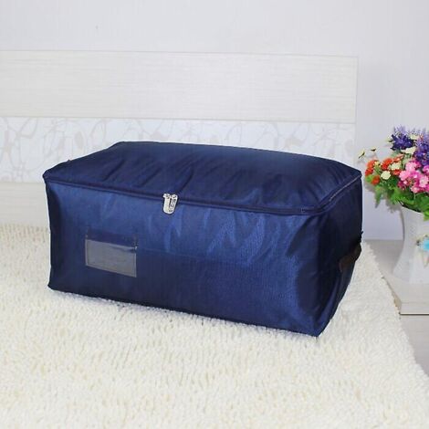 49l 56x35x25cm Sac De Rangement Vetement Sous Lit, Grande Organiseur Sac Demenagement Pliable, Sac De Voyage Sac Rangement Pour Couette Serviette