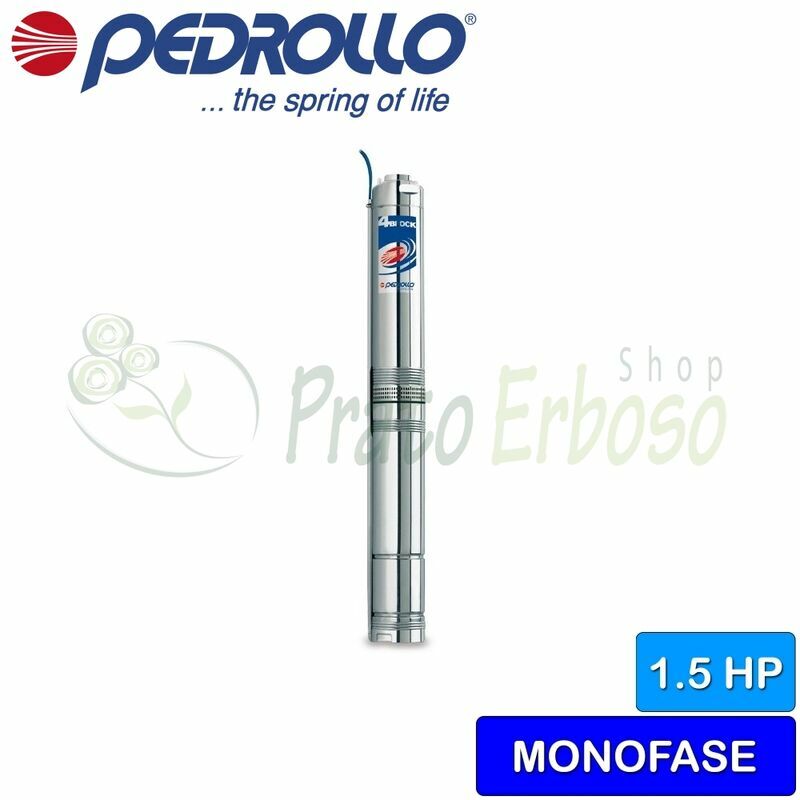 

Pedrollo - 4BLOCKm 2/18 (30m) - Bomba sumergible monofásica de 1,5 HP