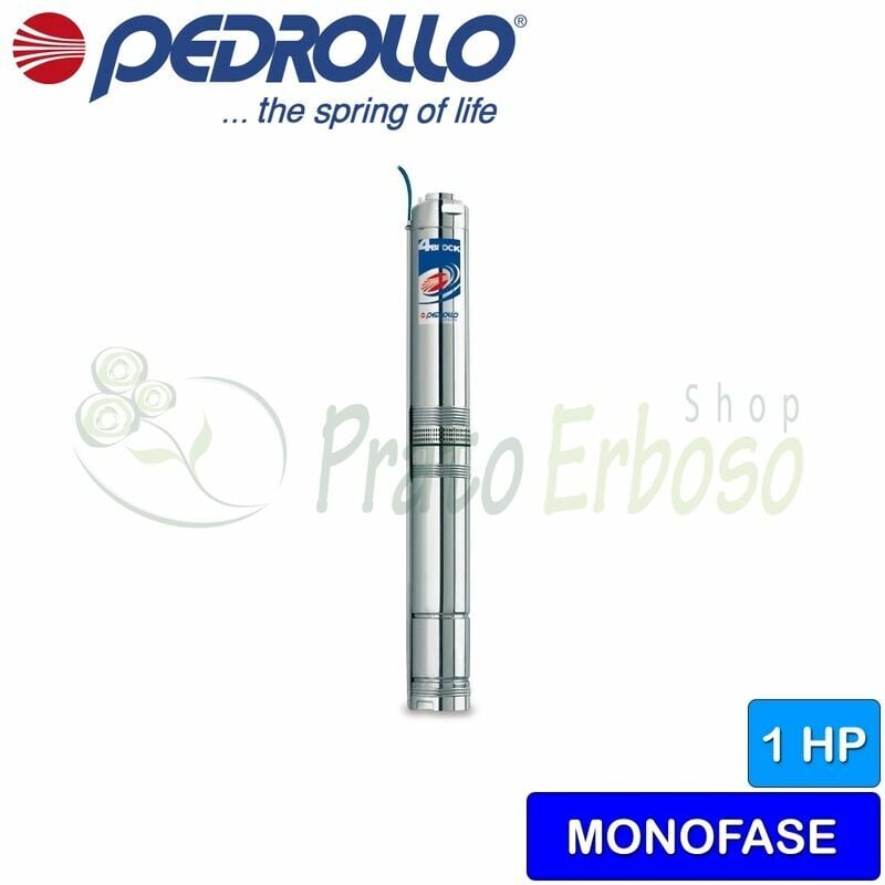 

Pedrollo - 4BLOCKm 4/8 (20m) - Bomba sumergible monofásica de 1 HP