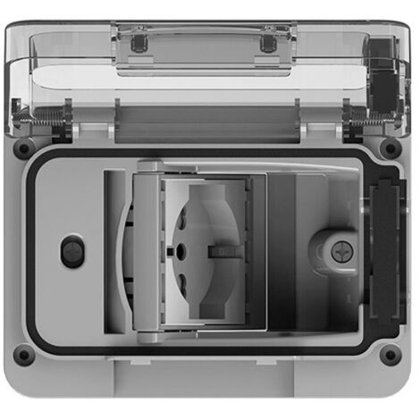 4Box WIDE IP55 RAL7035 Toma Schuko con Schuko y bivalente 4B.W.RAL.015