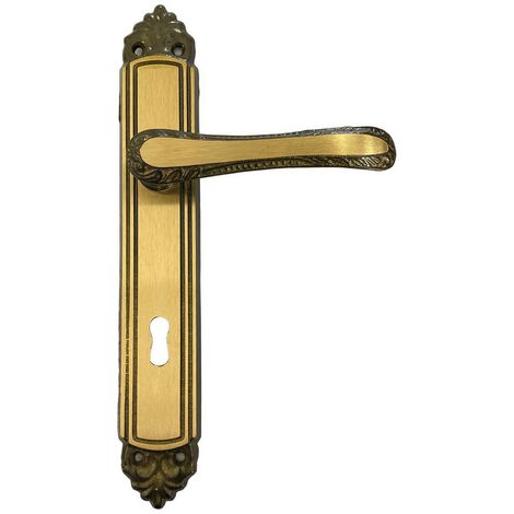 4CP MANIGLIA 'GIGLIO' CON PLACCA Q 8 x  90