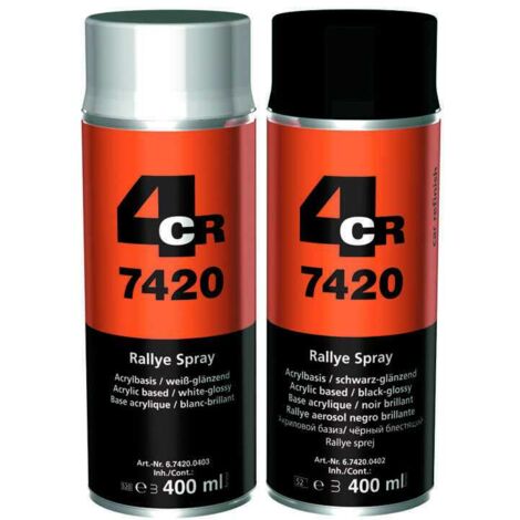 4CR 7420 Peinture aérosol (brillante) noir