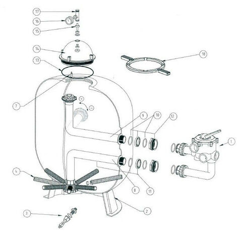4.Crépine pour Clear Pro 24S8