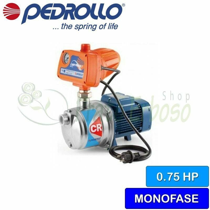 

Pedrollo - 4CRm 80 - EP 1 - Grupo de presión, de una sola fase de 0.75 HP