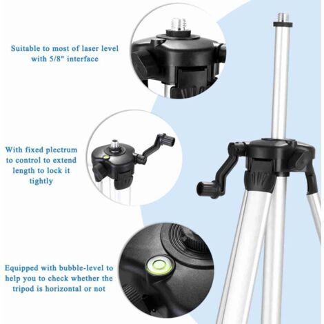4D 16 Line Level Self Leveling Tool 1.2m 3 Height Adjustable For Architectural and Photo Processing Line Leveler