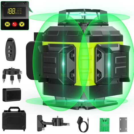 4D 360° Grünlaser mit 16 Linien  Digitaldisplay Selbstnivellierend