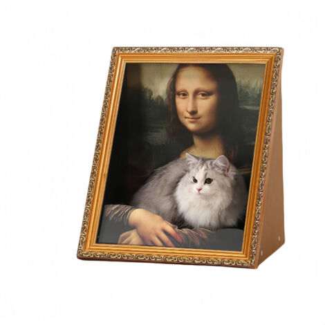4D Oil Painting Cat Bed