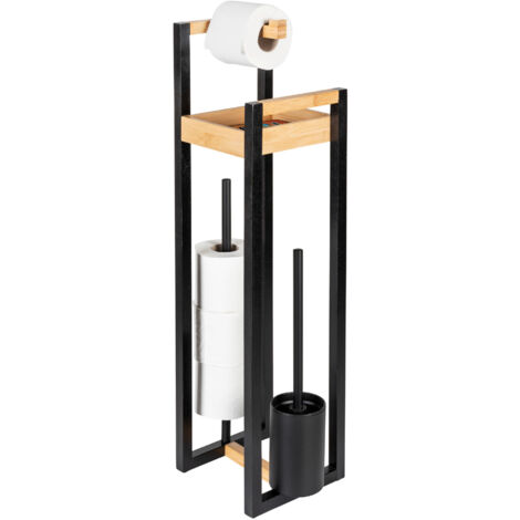 4en1 Combiné WC Braidi, bambu/ noir FSC