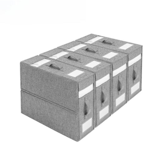 4er-Pack Bettlaken-Organizer, faltbare Aufbewahrungsbox für Bettbezüge, Bettlaken-Organizer mit Reißverschluss für Queen- oder King-Size-Bettlaken, Schrank-Organizer