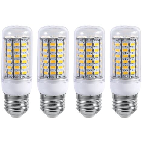 4er-Pack E27 LED-Lampen für Decken- und Pendelleuchten, 220 V, Warmweiß, 10 W
