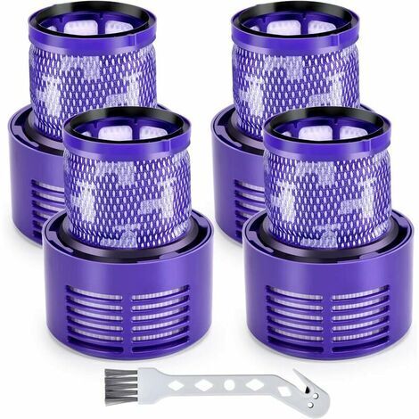 4er-Pack Filter für Dyson V10 Motorhead Cyclone Animal Absolute SV12 Akku-Staubsauger (Zubehör, ersetzt DY-969082-01)