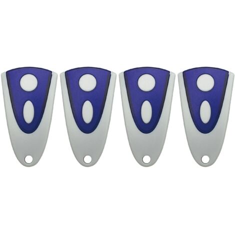 4er-Pack Garagentorsender 433,92 MHz, kompatibel mit Novoferm Novotron 502 MAX43-2, Novotron 512 MIX43-2, Novotron 522 und Novoferm MNHS433-2