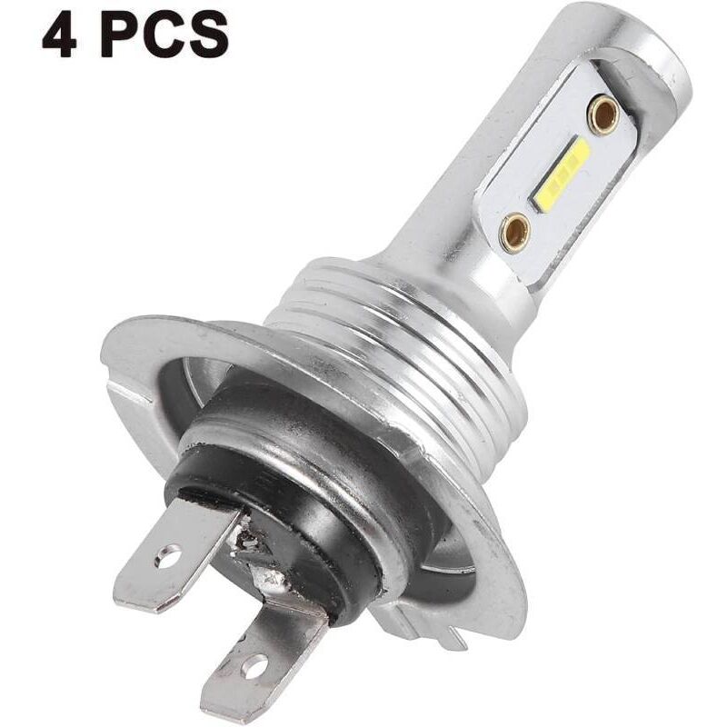 Image of 4er-Pack Hochleistungs-LED-Nebelscheinwerferlampen 1860 H7 80W, 6000K weißes Licht