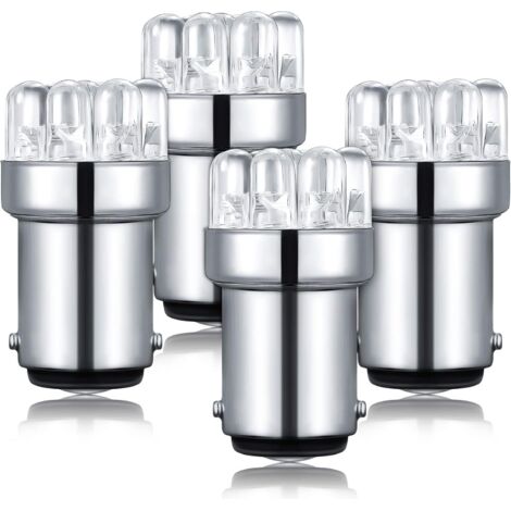 4er-Pack LED-90-Glühbirne 1004 Marine-LED-Ersatzbirne BA15D für Bootsnavigationslichter, Ankerlichter, Hecklichter, 12 V Gleichstrom
