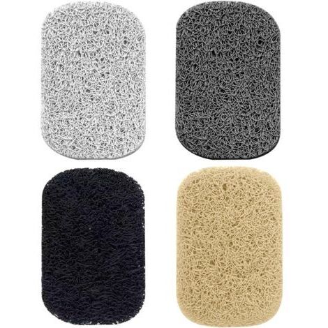 4er-Pack Luffa-Seifenhalter, Seifenablage, rutschfest, wiederverwendbar, umweltfreundlich, schnell trocknend, perfekt für das Badezimmer