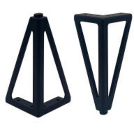 4er-Pack Möbelfüße, Metall-Tischbeine, 15 cm, schwarz, für TV-Ständer, Couchtische, Schränke, Sofas