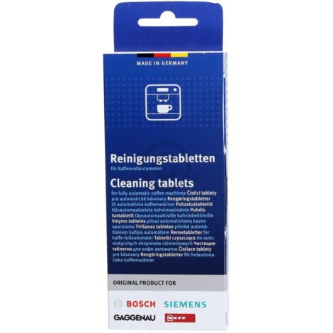 4er Pack Reinigungstabletten für Kaffeevollautomaten Siemens/Bosch/Neff/Gaggenau - ersetzen 00311769 TZ60001,310575, TCZ6001