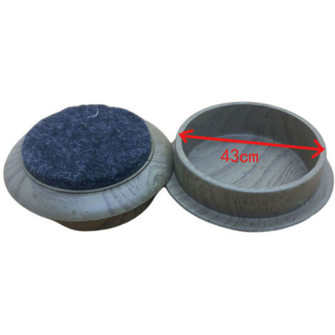 4er-Pack runde Bodenkappen aus Filz, Möbelfüße, rutschfester Bodenschutz für Stuhlbeine, Klaviermöbel, 45 mm Durchmesser.
