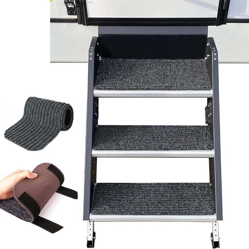 Image of 4er-Pack RV-Trittmatten für Wohnmobile und Wohnwagen (19,5 x 7,5 Zoll)