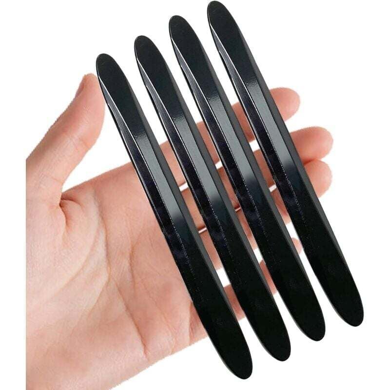 Image of 4er-Pack selbstklebender Stoßstangenschutz aus Gummi für Auto, Pickup, suv, Möbelwand (schwarz)