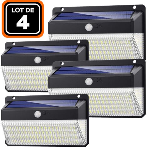 4ER-PACK SOLARSTRAHLER BEWEGUNGSMELDER 228 ST. LED 2000 LUMEN