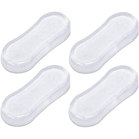 4er-Pack Toilettensitz-Dämpferpuffer, Toilettenzubehör, Toilettendeckeldichtung, Toilettensitzbezug, Geräuschdämpfer mit starkem Klebstoff