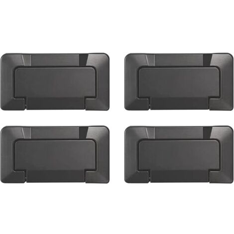 4er-Pack, Türknöpfe, versteckte Türknöpfe, unsichtbare flache Schrankknöpfe, Möbeltürknöpfe, 64 mm einfache Möbelknöpfe MUMU