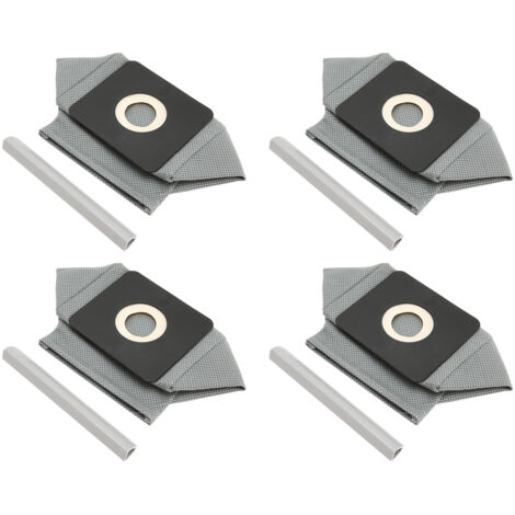 4er-Pack waschbare Staubsaugerbeutel aus Vliesstoff – Wirtschaftliche, wiederverwendbare Müllbeutel für Haushaltsstaubsauger mit 10 x 11 cm großem Fach