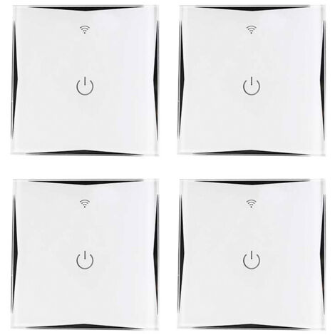 4er-Pack WiFi-Wandschalter per Smartphone/APP 7hSevenOn Home