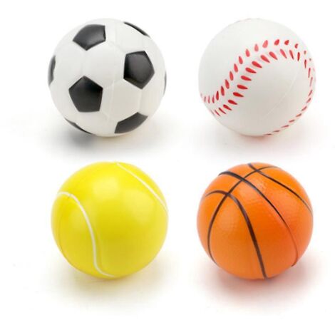 4er-Packung Latex-Welpenbälle (6,3 cm), interaktives Welpenspielzeug zum Farbabgleich