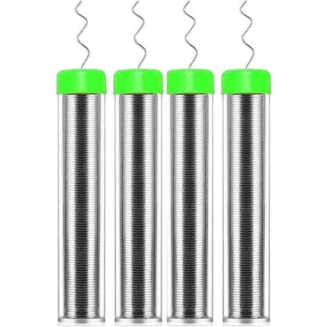 4er-Packung Lötzinnspulen (0,8 mm), bleifreier Kolophoniumkern, Lötzinn, Flussmittel, Lötzinn für die Reparatur von elektrischen Bauteilen und Heimwerkerprojekte