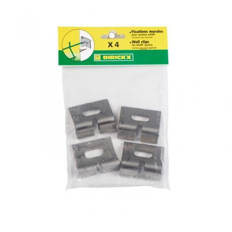 4er Set Axor Wandhalter, Edelstahl grau, H.2 x B.12 x T.9 cm DIRICKX