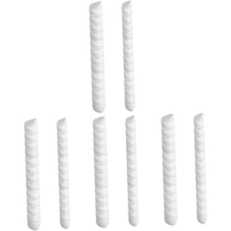 4er-Set Baumstammschutz für die Außenwand, Dachrinnenabdeckungen, Rindenmulchschutz, Baumstammschutz, Wildschutz, weißer Kunststoff, 2 Stück