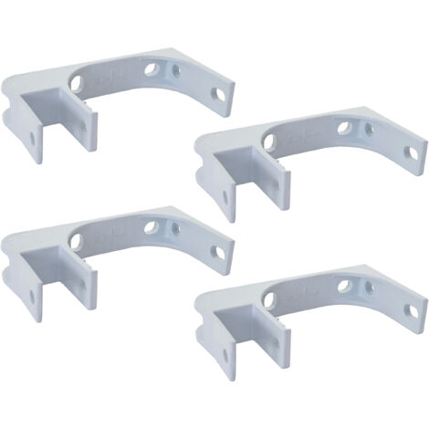 4er-Set Deckenhalterung für Markise HHG-543, Wandhalterung Deckenmontage Adapter