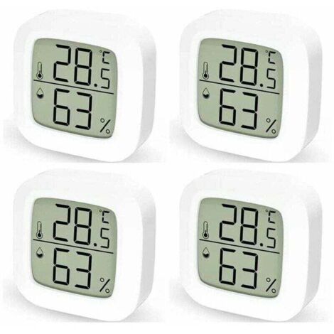 4er-Set digitale Thermometer und Hygrometer für den Innenbereich, digitales Thermometer für Zuhause, digitales Thermometer für das Schlafzimmer