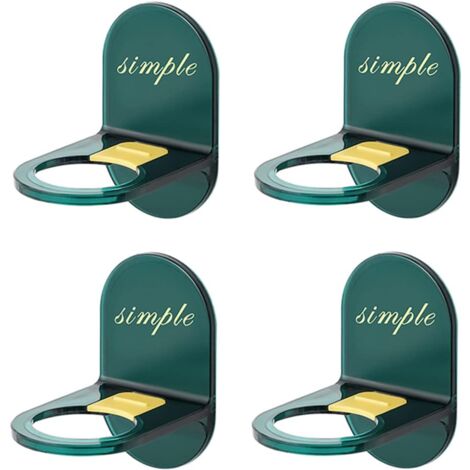4er-Set Duschgel-Flaschenhalter, Wandmontage, Handpumpenhalter, einfache Installation, selbstklebender Shampoo-Spender, Flaschenhalter, Seifenschale für Badezimmer, Küche