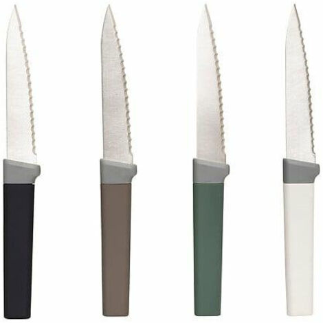 4er-Set ERGONOMISCHE STEAKMESSER aus Edelstahl