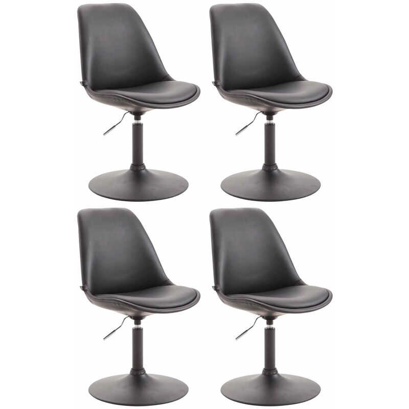 Clp - 4er Set Esszimmerstühle Maverick Kunstleder Schwarz