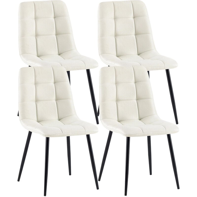 CLP - 4er Set Esszimmerstühle Antibes Stoff