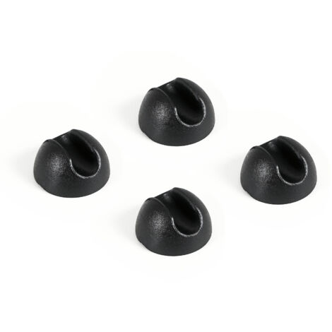 4er-Set Haarnadel-Beinschoner aus PVC für Stühle oder Möbel - Schwarz