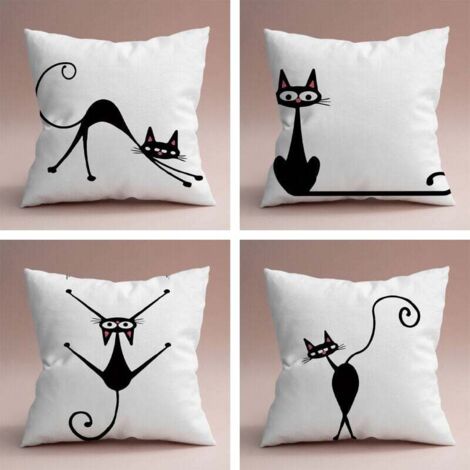4er-Set Kissenbezüge, 45 x 45 cm, Bohemian-Stil, dekorativ, für Sofa, Büro, Auto, Schlafzimmer, Heimdekoration