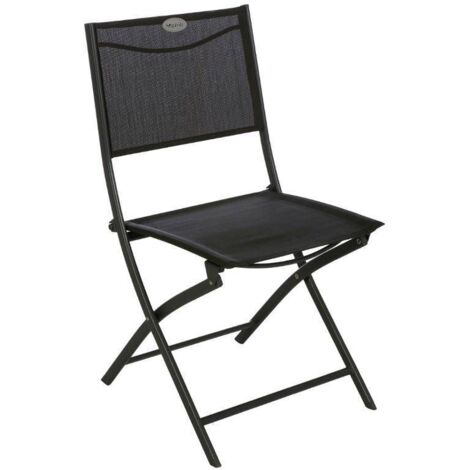 4er-Set klappbare Gartenstühle Modula in Anthrazit- und Graphitgrau