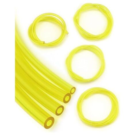 4er-Set Kraftstoffschlauch, Kraftstoffschlauch, 2 x 3,5 mm, 2,5 x 5 mm, 3 x 5 mm, 3 x 6 mm für Kettensägen, Gebläse, Rasenmäher-Zubehör, 1 m  FLITI