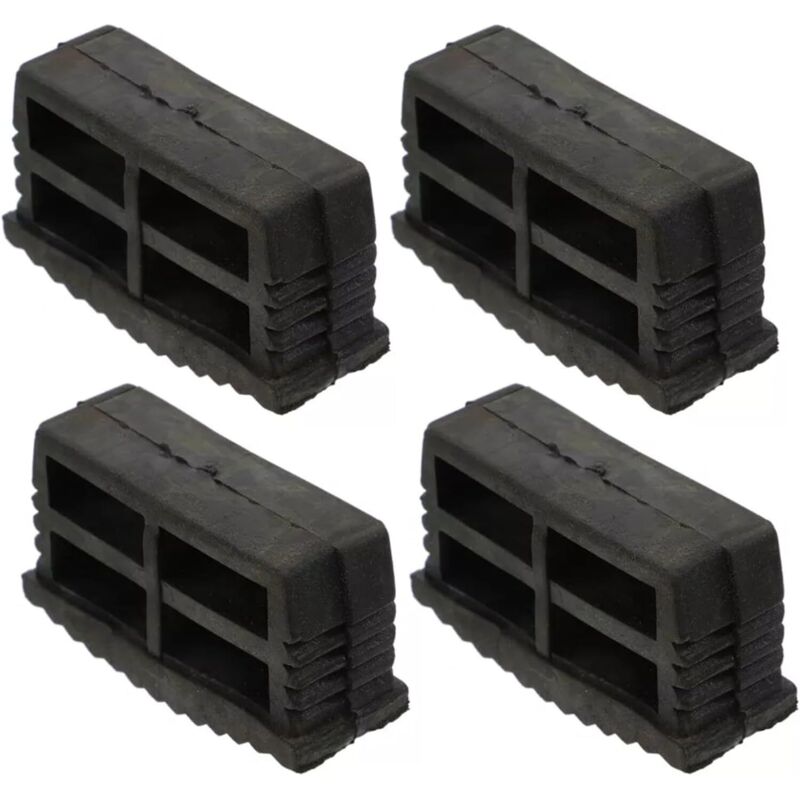 Image of 4er-Set Leiter-Stabilisierungspads, 60 x 22 mm, rutschfestes Gummi, für klappbare Leiterbeine