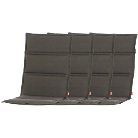 4er-Set Sesselauflage Centauri olivgrün 110x48x3cm Sitzkissen Stuhlkissen Kissen