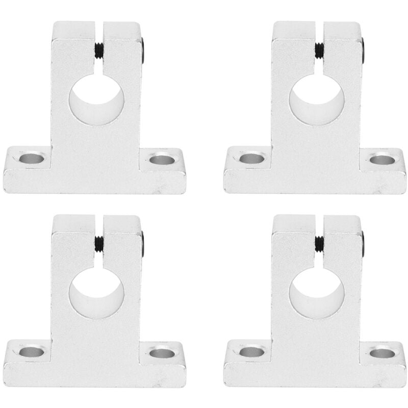 Image of 4er Set SK12 Aluminium-Klemmführungen für Wellen mit 12 mm Durchmesser