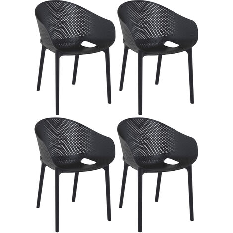 4er Set Stühle Sky Pro schwarz