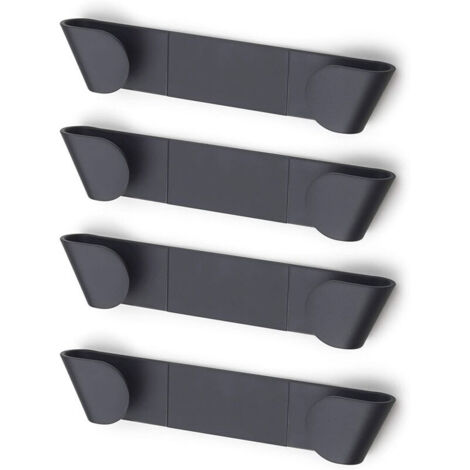 4er-Set Topfdeckelhalter für den Schrank – Schwarz