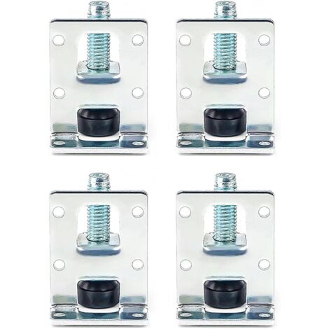 4er-Set verstellbare Möbelbeine, Nivellierfüße für Tische und Stühle. Gewindefüße mit Befestigungen. Verstellbare Nivellierfüße für Möbel, Tische, Schränke, Werkbänke