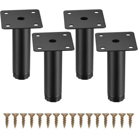 4er-Set verstellbare Möbelfüße, 8 cm, Metallfüße für Möbel/Tische/Stühle/Schreibtische, praktisches und langlebiges Design
